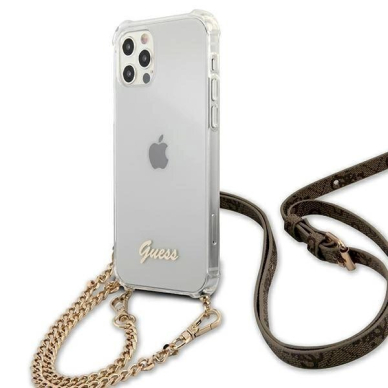 Originalus dėklas Guess GUHCP12MKC4GSGO iPhone 12/12 Pro 6.1  Permatomas hard case 4G Gold Chain 1 Originalus dėklas Guess GUHCP12MKC4GSGO iPhone 12/12 Pro 6.1  Permatomas hard case 4G Gold Chain 1