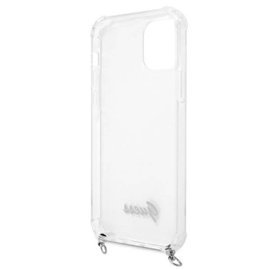 Originalus dėklas Guess GUHCP12MKC4GSSI iPhone 12/12 Pro 6.1 Permatomas hardcase 4G Silver Chain 6 Originalus dėklas Guess GUHCP12MKC4GSSI iPhone 12/12 Pro 6.1 Permatomas hardcase 4G Silver Chain 6