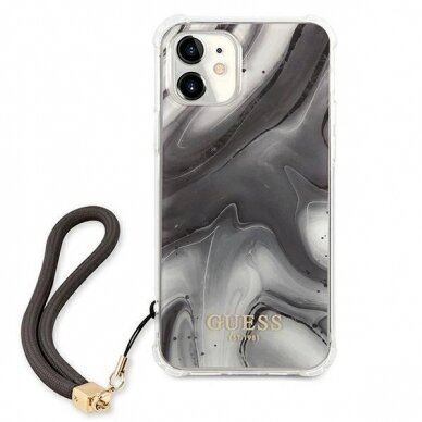 Originalus dėklas Guess GUHCP12SKSMAGR iPhone 12 mini 5.4  Pilkas Marble Collection 2