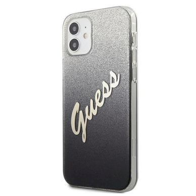 Originalus dėklas Guess GUHCP12SPCUGLSBK iPhone 12 mini 5.4 Juodas Glitter Gradient Script 1 Originalus dėklas Guess GUHCP12SPCUGLSBK iPhone 12 mini 5.4 Juodas Glitter Gradient Script 1
