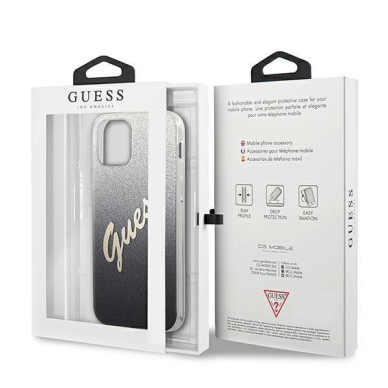 Originalus dėklas Guess GUHCP12SPCUGLSBK iPhone 12 mini 5.4 Juodas Glitter Gradient Script 7 Originalus dėklas Guess GUHCP12SPCUGLSBK iPhone 12 mini 5.4 Juodas Glitter Gradient Script 7