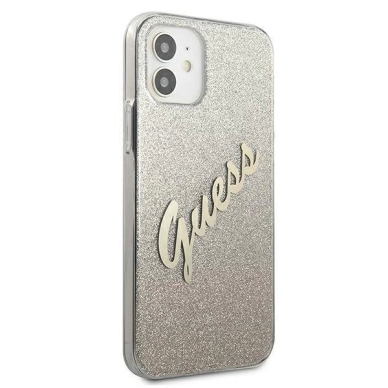 Originalus dėklas Guess GUHCP12SPCUGLSGO iPhone 12 mini 5.4 gold/gold hardcase Glitter Gradient Script 3 Originalus dėklas Guess GUHCP12SPCUGLSGO iPhone 12 mini 5.4 gold/gold hardcase Glitter Gradient Script 3