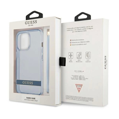 Originalus dėklas Guess GUHCP13LHTSGSB iPhone 13 Pro / 13 6,1 Mėlynas / Mėlynas hardcase Translucent Stap 7 Originalus dėklas Guess GUHCP13LHTSGSB iPhone 13 Pro / 13 6,1 Mėlynas / Mėlynas hardcase Translucent Stap 7