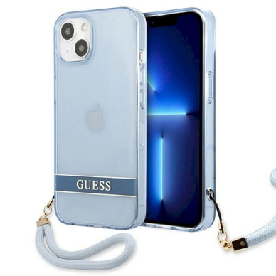 Originalus dėklas Guess GUHCP13SHTSGSB iPhone 13 mini 5,4 Mėlynas / Mėlynas hardcase Translucent Stap Originalus dėklas Guess GUHCP13SHTSGSB iPhone 13 mini 5,4 Mėlynas / Mėlynas hardcase Translucent Stap