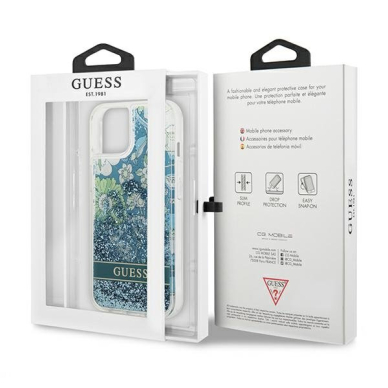 Originalus dėklas Guess GUHCP13SLFLSN iPhone 13 mini Flower Liquid Glitter 6 Originalus dėklas Guess GUHCP13SLFLSN iPhone 13 mini Flower Liquid Glitter 6