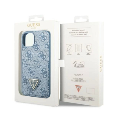 Originalus dėklas Guess GUHCP13SP4TPB iPhone 13 mini 5.4 Mėlynas/Mėlynas hardcase 4G Triangle Logo Cardslot 7 Originalus dėklas Guess GUHCP13SP4TPB iPhone 13 mini 5.4 Mėlynas/Mėlynas hardcase 4G Triangle Logo Cardslot 7