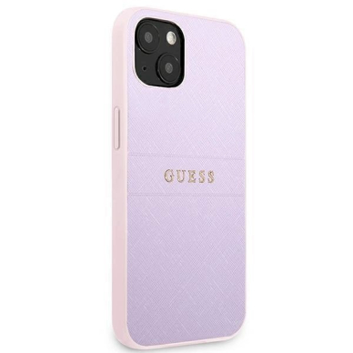 Originalus dėklas Guess GUHCP13SPSASBPU iPhone 13 mini 5,4 Violetinis Saffiano Hot Stamp & Metal Logo 3 Originalus dėklas Guess GUHCP13SPSASBPU iPhone 13 mini 5,4 Violetinis Saffiano Hot Stamp & Metal Logo 3