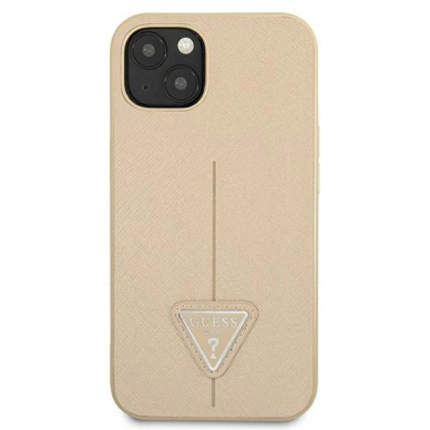 Originalus dėklas Guess GUHCP13SPSATLE iPhone 13 mini 5,4 Kreminis hardcase SaffianoTriangle Logo 2 Originalus dėklas Guess GUHCP13SPSATLE iPhone 13 mini 5,4 Kreminis hardcase SaffianoTriangle Logo 2