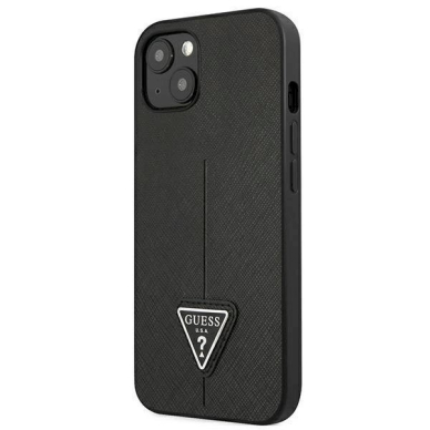 Originalus dėklas Guess GUHCP13SPSATLK iPhone 13 mini 5,4 Juodas hardcase SaffianoTriangle Logo 1 Originalus dėklas Guess GUHCP13SPSATLK iPhone 13 mini 5,4 Juodas hardcase SaffianoTriangle Logo 1