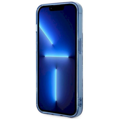 Originalus dėklas Guess GUHCP14LHGPLHB iPhone 14 Pro 6.1  Mėlynas/Mėlynas hardcase Porcelain Collection 4