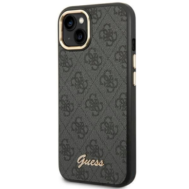 Originalus dėklas Guess GUHCP14MHG4SHK iPhone 14 Plus 6.7 Juodas hard case 4G Vintage Gold Logo 1