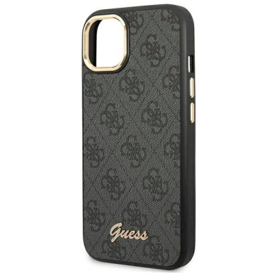 Originalus dėklas Guess GUHCP14MHG4SHK iPhone 14 Plus 6.7 Juodas hard case 4G Vintage Gold Logo 5