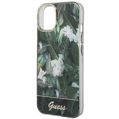 Originalus dėklas Guess GUHCP14MHGJGHA iPhone 14 Plus 6.7 žalias/žalias hardcase Jungle Collection 5 Originalus dėklas Guess GUHCP14MHGJGHA iPhone 14 Plus 6.7 žalias/žalias hardcase Jungle Collection 5