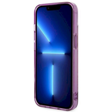 Originalus dėklas Guess GUHCP14MHGJGHP iPhone 14 Plus 6.7 rožinis / rožinis hardcase Jungle Collection 4