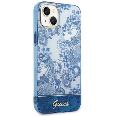 Originalus dėklas Guess GUHCP14MHGPLHB iPhone 14 Plus 6.7 Mėlynas/Mėlynas hardcase Porcelain Collection 3 Originalus dėklas Guess GUHCP14MHGPLHB iPhone 14 Plus 6.7 Mėlynas/Mėlynas hardcase Porcelain Collection 3