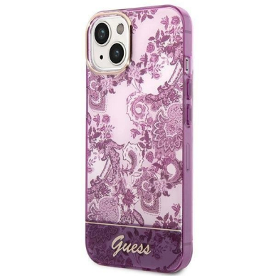Originalus dėklas Guess GUHCP14MHGPLHF iPhone 14 Plus 6.7 Rožinis hardcase Porcelain Collection 1 Originalus dėklas Guess GUHCP14MHGPLHF iPhone 14 Plus 6.7 Rožinis hardcase Porcelain Collection 1