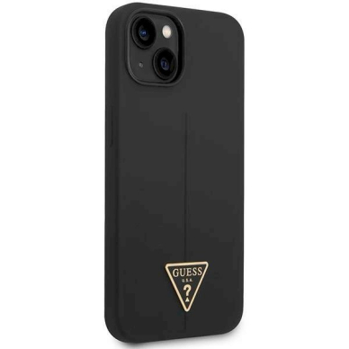 Originalus dėklas Guess GUHCP14MSLTGK iPhone 14 Plus 6.7  Juodas hardcase Silicone Triangle 3 Originalus dėklas Guess GUHCP14MSLTGK iPhone 14 Plus 6.7  Juodas hardcase Silicone Triangle 3