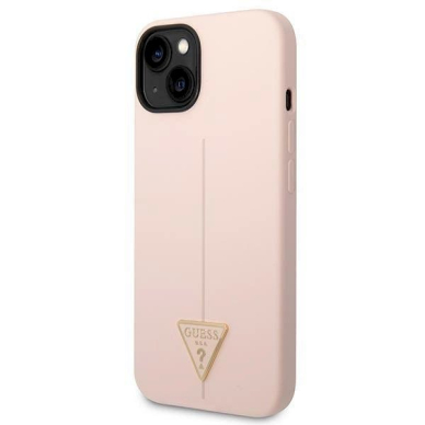 Originalus dėklas Guess GUHCP14MSLTGP iPhone 14 Plus 6.7 rožinis/rožinis hardcase Silicone Triangle 1 Originalus dėklas Guess GUHCP14MSLTGP iPhone 14 Plus 6.7 rožinis/rožinis hardcase Silicone Triangle 1
