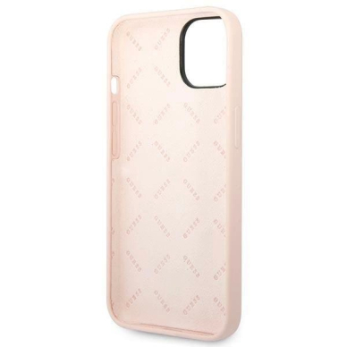 Originalus dėklas Guess GUHCP14MSLTGP iPhone 14 Plus 6.7 rožinis/rožinis hardcase Silicone Triangle 6 Originalus dėklas Guess GUHCP14MSLTGP iPhone 14 Plus 6.7 rožinis/rožinis hardcase Silicone Triangle 6
