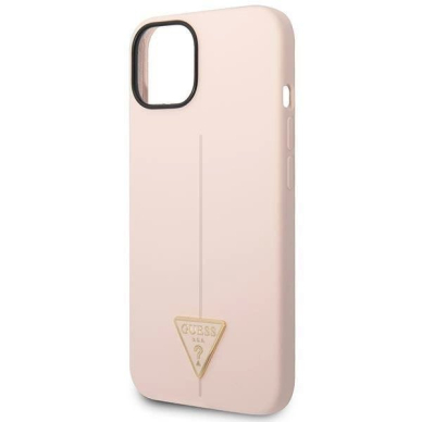 Originalus dėklas Guess GUHCP14SSLTGP iPhone 14 6.1 rožinis/rožinis hardcase Silicone Triangle 5 Originalus dėklas Guess GUHCP14SSLTGP iPhone 14 6.1 rožinis/rožinis hardcase Silicone Triangle 5