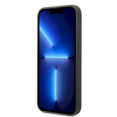 Originalus dėklas Guess GUHMP13MSBPLA iPhone 13 6.1 žalias/khaki hard case Silicone Logo Plate MagSafe 4 Originalus dėklas Guess GUHMP13MSBPLA iPhone 13 6.1 žalias/khaki hard case Silicone Logo Plate MagSafe 4