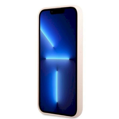 Originalus dėklas Guess GUHMP13XSPLP iPhone 13 Pro Max 6.7 rožinis/rožinis hard case Silicone Logo Plate MagSafe 4 Originalus dėklas Guess GUHMP13XSPLP iPhone 13 Pro Max 6.7 rožinis/rožinis hard case Silicone Logo Plate MagSafe 4