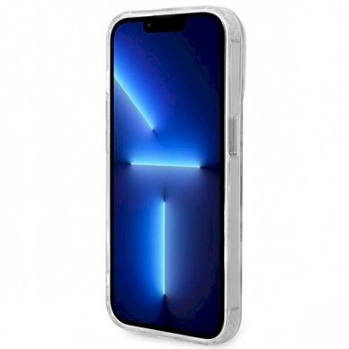 Originalus dėklas Guess GUHMP14XHTRMS iPhone 14 Pro Max 6.7  sidabrinis hard case Metal Outline Magsafe 4 Originalus dėklas Guess GUHMP14XHTRMS iPhone 14 Pro Max 6.7  sidabrinis hard case Metal Outline Magsafe 4