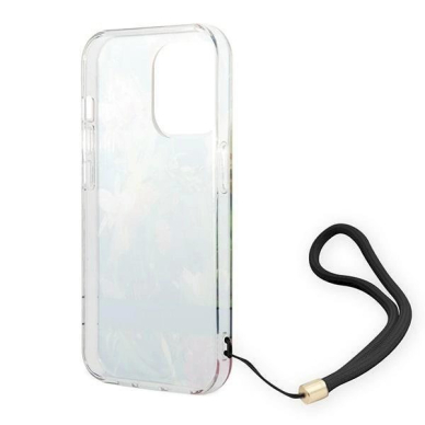 Originalus dėklas Guess GUOHCP14LHFLSB iPhone 14 Pro 6.1 Mėlynas / Mėlynas hardcase Flower Strap 5 Originalus dėklas Guess GUOHCP14LHFLSB iPhone 14 Pro 6.1 Mėlynas / Mėlynas hardcase Flower Strap 5