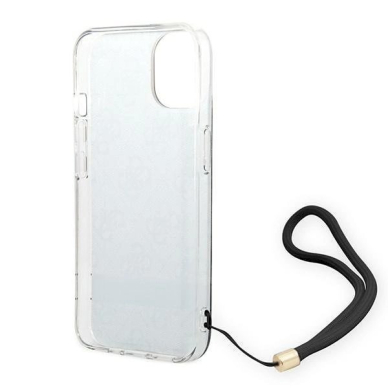 Originalus dėklas Guess GUOHCP14MH4STK iPhone 14 Plus 6.7 Juodas hardcase 4G Print Strap 4 Originalus dėklas Guess GUOHCP14MH4STK iPhone 14 Plus 6.7 Juodas hardcase 4G Print Strap 4