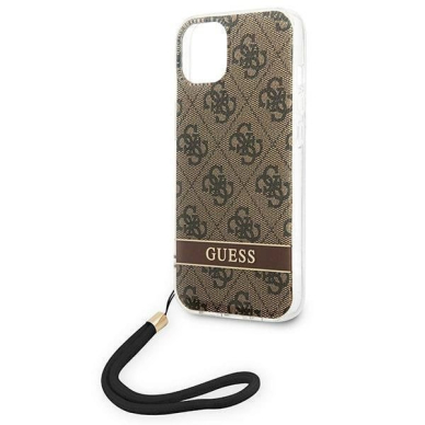 Originalus dėklas Guess GUOHCP14MH4STW iPhone 14 Plus 6.7 Rudas / Rudas hardcase 4G Print Strap 5 Originalus dėklas Guess GUOHCP14MH4STW iPhone 14 Plus 6.7 Rudas / Rudas hardcase 4G Print Strap 5