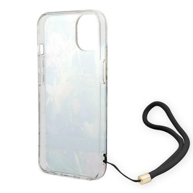 Originalus dėklas Guess GUOHCP14MHFLSB iPhone 14 Plus 6.7 Mėlynas / Mėlynas hardcase Flower Strap 5 Originalus dėklas Guess GUOHCP14MHFLSB iPhone 14 Plus 6.7 Mėlynas / Mėlynas hardcase Flower Strap 5