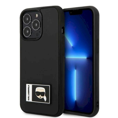 Originalus dėklas Karl Lagerfeld KLHCP13L3DKPK iPhone 13 Pro / 13 6,1" Juodas hardcase Ikonik Patch Originalus dėklas Karl Lagerfeld KLHCP13L3DKPK iPhone 13 Pro / 13 6,1" Juodas hardcase Ikonik Patch