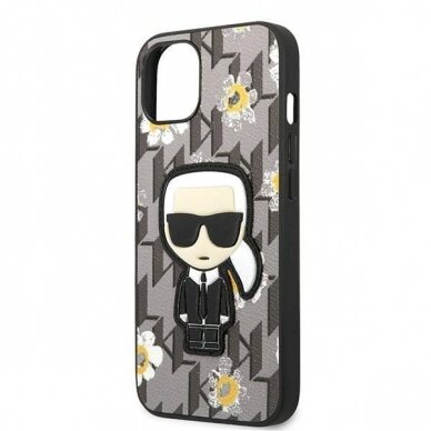 Originalus dėklas Karl Lagerfeld KLHCP13MPMNFIK1 iPhone 13 6.1 Pilkas Flower Ikonik Karl 5 Originalus dėklas Karl Lagerfeld KLHCP13MPMNFIK1 iPhone 13 6.1 Pilkas Flower Ikonik Karl 5
