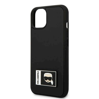 Originalus dėklas Karl Lagerfeld KLHCP13S3DKPK iPhone 13 mini 5,4 "Juodas hardcase Ikonik Patch 5 Originalus dėklas Karl Lagerfeld KLHCP13S3DKPK iPhone 13 mini 5,4 "Juodas hardcase Ikonik Patch 5