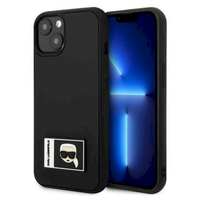 Originalus dėklas Karl Lagerfeld KLHCP13S3DKPK iPhone 13 mini 5,4 "Juodas hardcase Ikonik Patch Originalus dėklas Karl Lagerfeld KLHCP13S3DKPK iPhone 13 mini 5,4 "Juodas hardcase Ikonik Patch