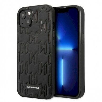 Originalus dėklas Karl Lagerfeld KLHCP13SMNMP1K iPhone 13 mini 5,4 hardcase Juodas Monogram Plaque 7 Originalus dėklas Karl Lagerfeld KLHCP13SMNMP1K iPhone 13 mini 5,4 hardcase Juodas Monogram Plaque 7