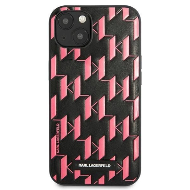 Originalus dėklas Karl Lagerfeld KLHCP13SMNMP1P iPhone 13 mini 5,4 hardcase rožinis / rožinis Monogram 2 Originalus dėklas Karl Lagerfeld KLHCP13SMNMP1P iPhone 13 mini 5,4 hardcase rožinis / rožinis Monogram 2