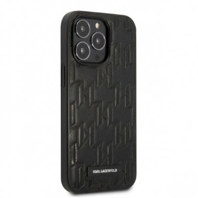 Originalus dėklas Karl Lagerfeld KLHCP13XMNMP1K iPhone 13 Pro Max 6,7" hardcase Juodas Monogram Plaque 3 Originalus dėklas Karl Lagerfeld KLHCP13XMNMP1K iPhone 13 Pro Max 6,7" hardcase Juodas Monogram Plaque 3