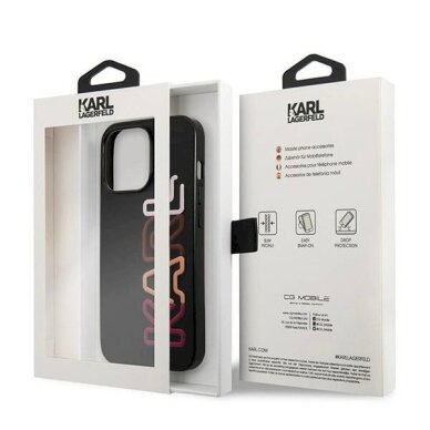 Originalus dėklas Karl Lagerfeld KLHCP13XPCOBK iPhone 13 Pro Max 6,7"  Juodas hardcase Multirožinis Brand 7