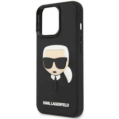 Originalus dėklas Karl Lagerfeld KLHCP14LKH3DBK iPhone 14 Pro 6.1 Juodas hardcase 3D Rubber Karl`s Head 5 Originalus dėklas Karl Lagerfeld KLHCP14LKH3DBK iPhone 14 Pro 6.1 Juodas hardcase 3D Rubber Karl`s Head 5
