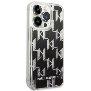Originalus dėklas Karl Lagerfeld KLHCP14LLMNMK iPhone 14 Pro 6.1 hardcase Juodas Liquid Glitter Monogram 3 Originalus dėklas Karl Lagerfeld KLHCP14LLMNMK iPhone 14 Pro 6.1 hardcase Juodas Liquid Glitter Monogram 3