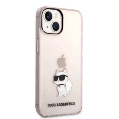 Originalus dėklas Karl Lagerfeld KLHCP14MHNCHTCP iPhone 14 Plus 6.7  rožinis/rožinis hardcase Ikonik Choupette 3 Originalus dėklas Karl Lagerfeld KLHCP14MHNCHTCP iPhone 14 Plus 6.7  rožinis/rožinis hardcase Ikonik Choupette 3