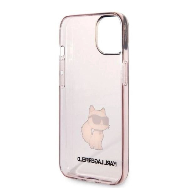 Originalus dėklas Karl Lagerfeld KLHCP14MHNCHTCP iPhone 14 Plus 6.7  rožinis/rožinis hardcase Ikonik Choupette 6 Originalus dėklas Karl Lagerfeld KLHCP14MHNCHTCP iPhone 14 Plus 6.7  rožinis/rožinis hardcase Ikonik Choupette 6