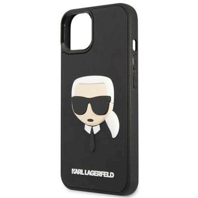 Originalus dėklas Karl Lagerfeld KLHCP14MKH3DBK iPhone 14 Plus 6.7 "Juodas hardcase 3D Rubber Karl's Head 5 Originalus dėklas Karl Lagerfeld KLHCP14MKH3DBK iPhone 14 Plus 6.7 "Juodas hardcase 3D Rubber Karl's Head 5