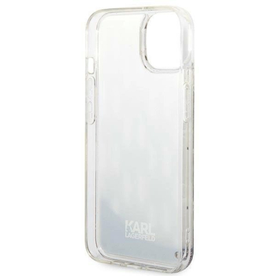 Originalus dėklas Karl Lagerfeld KLHCP14MLMNMS iPhone 14 Plus 6.7 hardcase silver / silver Liquid Glitter Monogram 6 Originalus dėklas Karl Lagerfeld KLHCP14MLMNMS iPhone 14 Plus 6.7 hardcase silver / silver Liquid Glitter Monogram 6