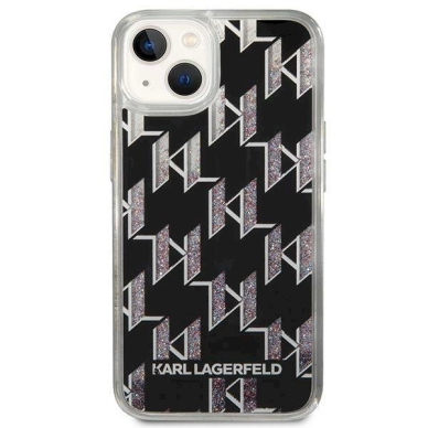 Originalus dėklas Karl Lagerfeld KLHCP14SLMNMK iPhone 14 6.1 hardcase Juodas Liquid Glitter Monogram 2 Originalus dėklas Karl Lagerfeld KLHCP14SLMNMK iPhone 14 6.1 hardcase Juodas Liquid Glitter Monogram 2