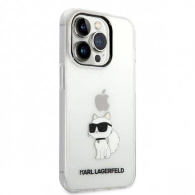 Originalus dėklas Karl Lagerfeld KLHCP14XHNCHTCT iPhone 14 Pro Max 6.7  Permatomas hardcase Ikonik Choupette 3 Originalus dėklas Karl Lagerfeld KLHCP14XHNCHTCT iPhone 14 Pro Max 6.7  Permatomas hardcase Ikonik Choupette 3