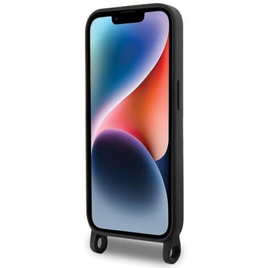 Originalus dėklas Karl Lagerfeld KLHCP15SSCBSKNK iPhone 15 6.1 hardcase Juodas Crossbody Silicone Ikonik 3 Originalus dėklas Karl Lagerfeld KLHCP15SSCBSKNK iPhone 15 6.1 hardcase Juodas Crossbody Silicone Ikonik 3