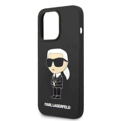 Originalus dėklas Karl Lagerfeld KLHMP14XSNIKBCK iPhone 14 Pro Max 6.7 hardcase Juodas Silicone Ikonik Magsafe 5 Originalus dėklas Karl Lagerfeld KLHMP14XSNIKBCK iPhone 14 Pro Max 6.7 hardcase Juodas Silicone Ikonik Magsafe 5
