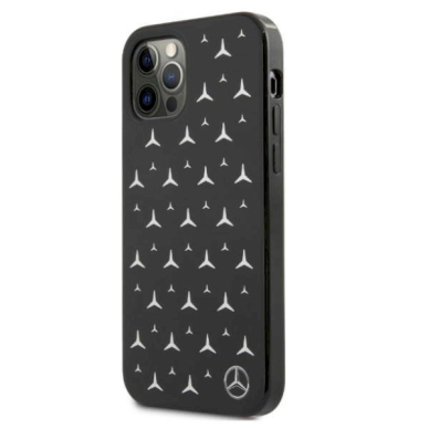 Originalus dėklas Mercedes MEHCP12LESPBK iPhone 12 Pro Max 6,7" Juodas hardcase Silver Stars Pattern 1 Originalus dėklas Mercedes MEHCP12LESPBK iPhone 12 Pro Max 6,7" Juodas hardcase Silver Stars Pattern 1